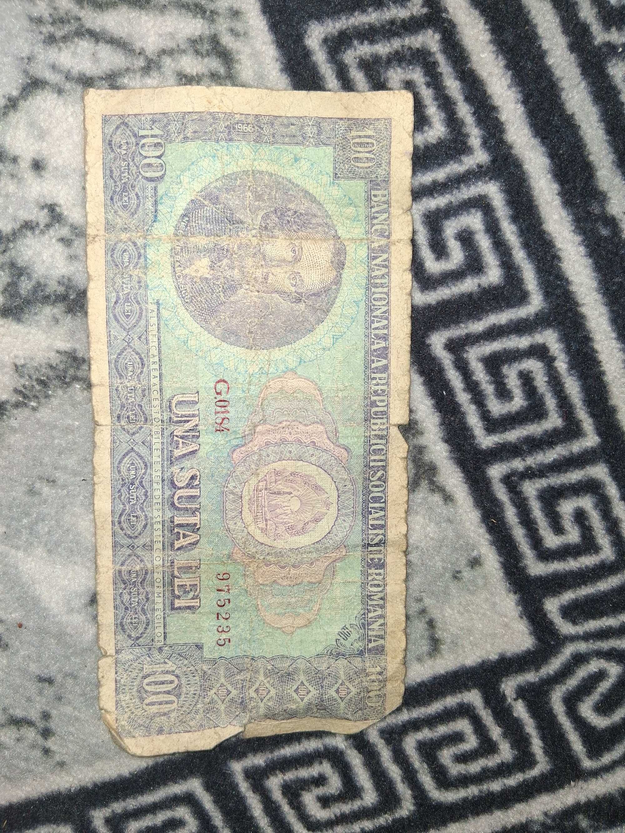 Vand bacnota de 100 lei an 1966