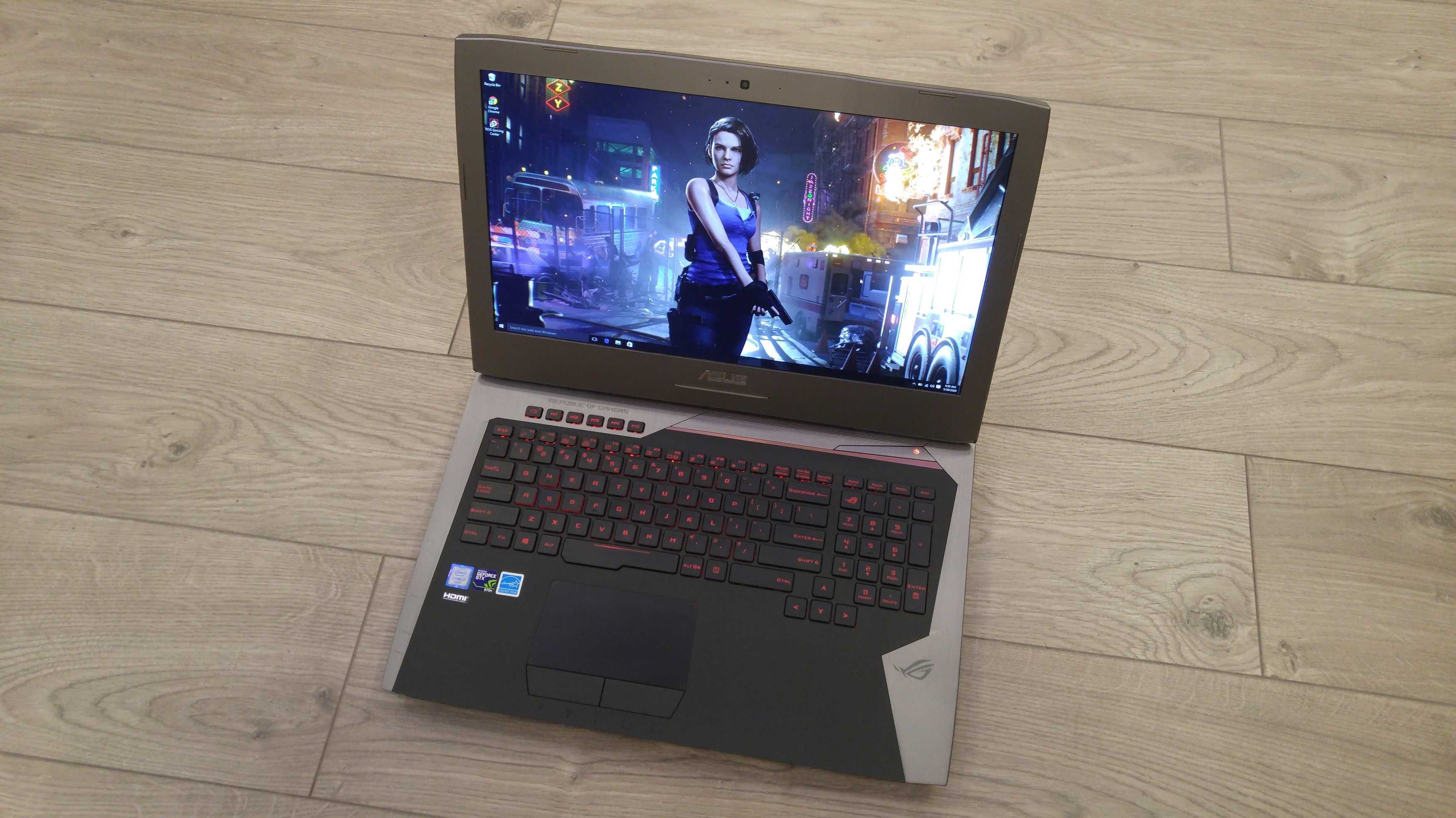 Laptop gaming Asus ROG intel core i7-, video 6 gb nvidia , 17,3 inch