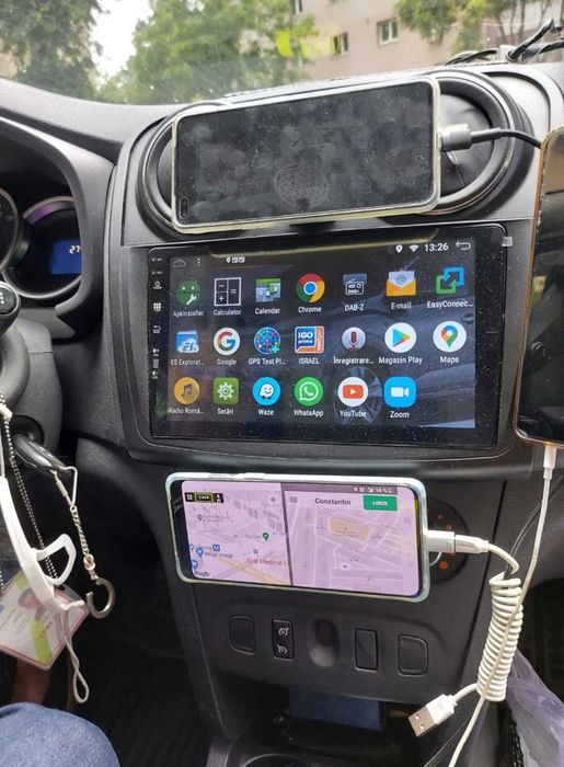 Navigatie Android Dacia Logan WiFi internet Waze YouTube