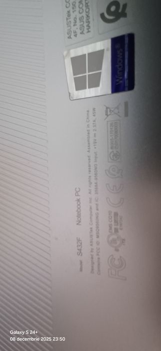 Leptop Asus S432F,defect