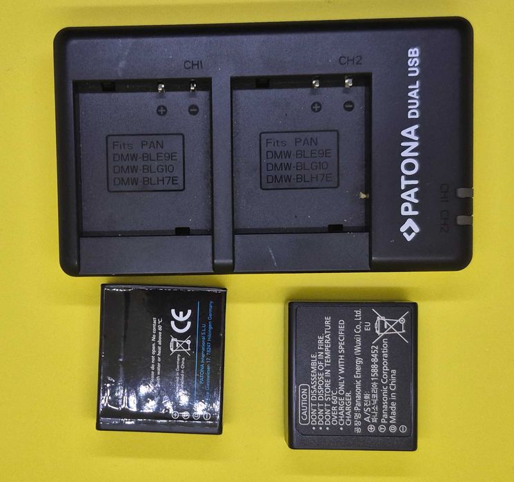Set 2 acumulatori DMW-BLG10/E  pt. Panasonic Lumix