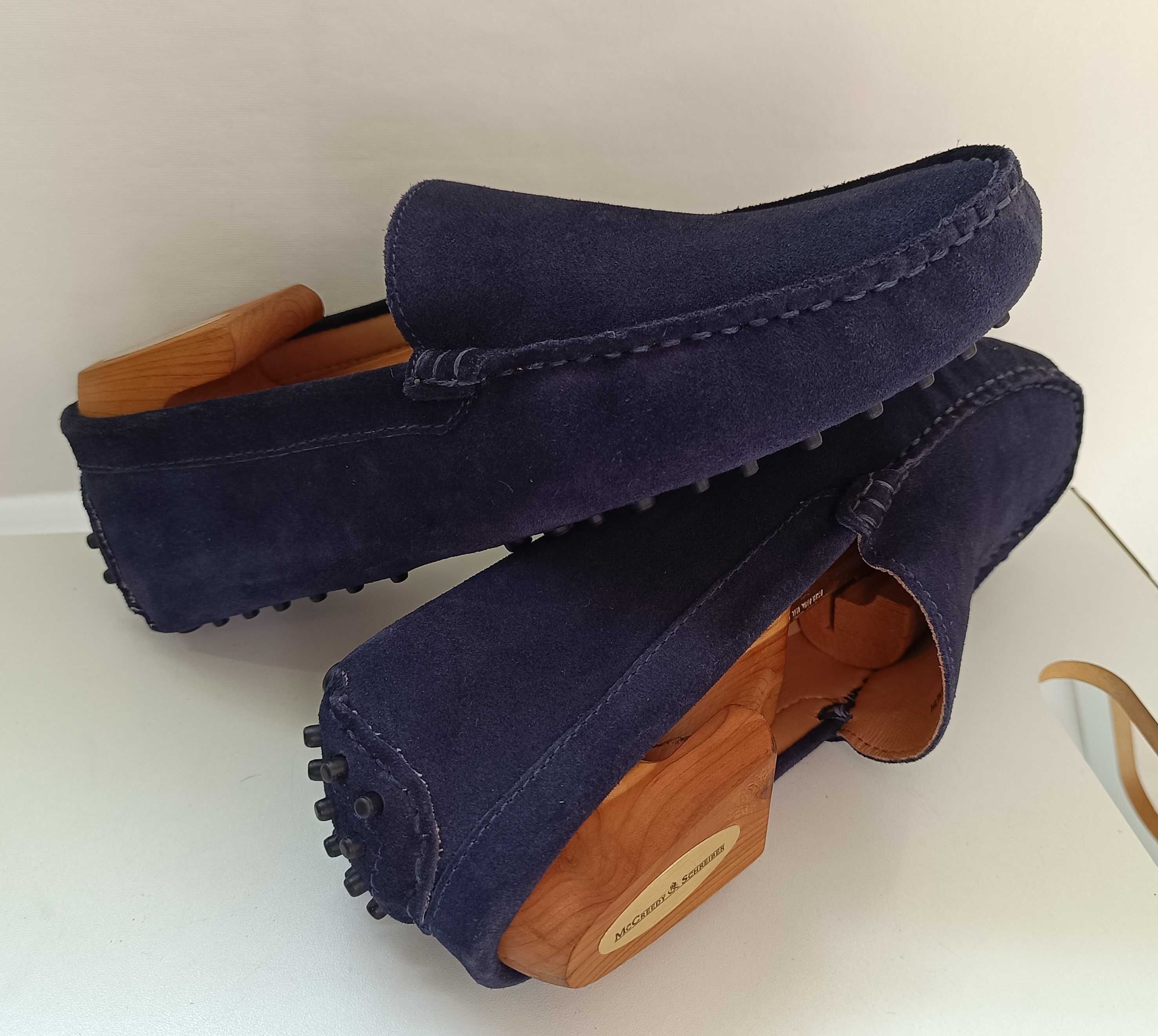 Pantofi loafer 40 mocasini lucrati manual Charles & Smith NOI piele