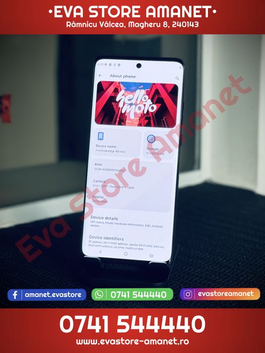 MOTOROLA Edge 40 neo Black Beauty 256GB 12GB RAM Dual SIM