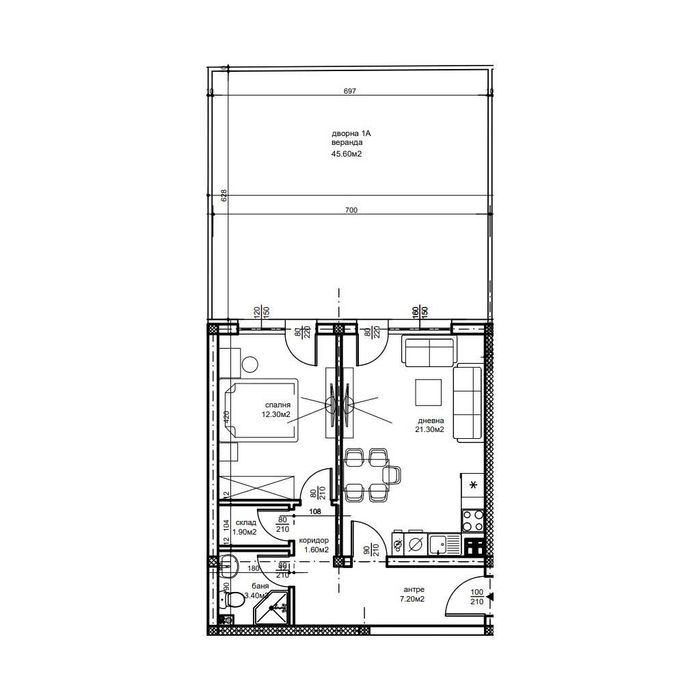 Продава се Двустаен апартамент в Пловдив, Беломорски - 108 кв.м за 831 €/кв.м - Снимка #1
