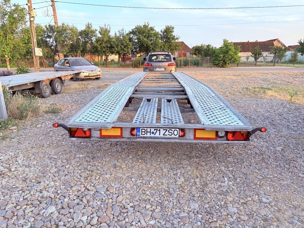 Trailer, platforma, remorca, slep dublu Gala 8.5 m,2 masini,2019,3.5 T