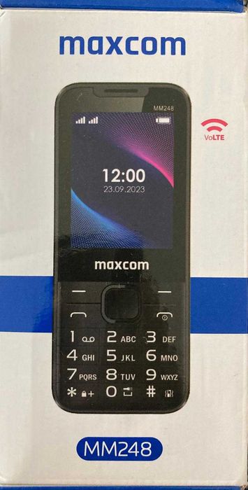 Telefon nou, sigilat, Maxcom MM248 4G, Negru, Dual Sim - 120 lei