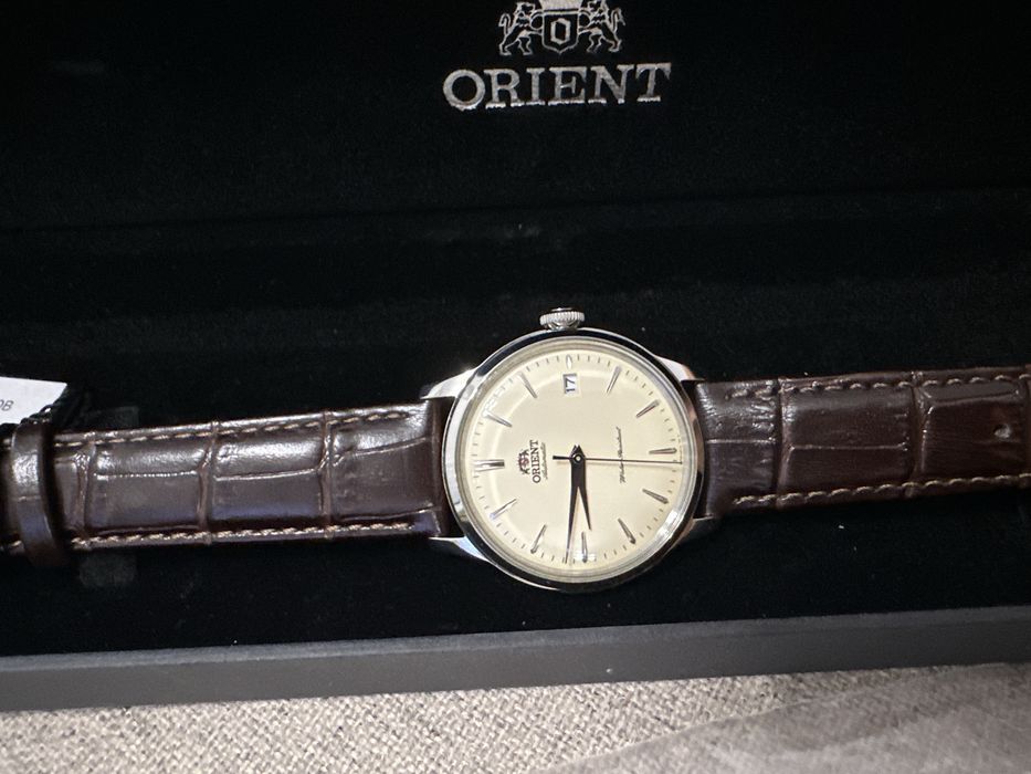 Ceas nou, in cutie, cu eticheta, Orient automatic.