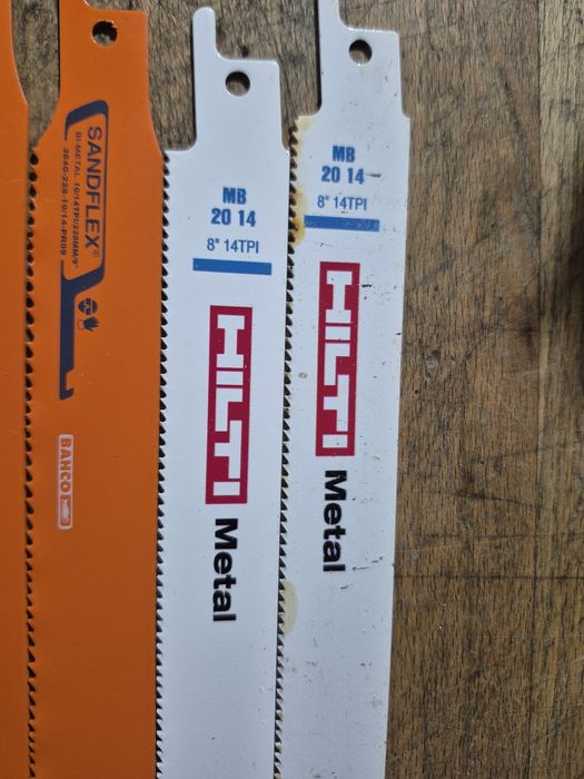 Panze lame pentru Fierstrau sabie HILTI BAHCO metal si lemn