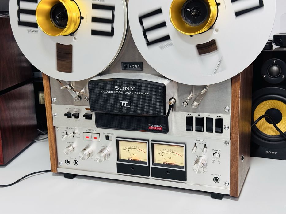 Magnetofon de colecție SONY TC-756-2,bias&EQ,benzi pe 26cm,Japan
