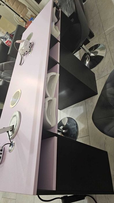 Двойно бюро за маникюр с вградени прахоуловители Profi-max