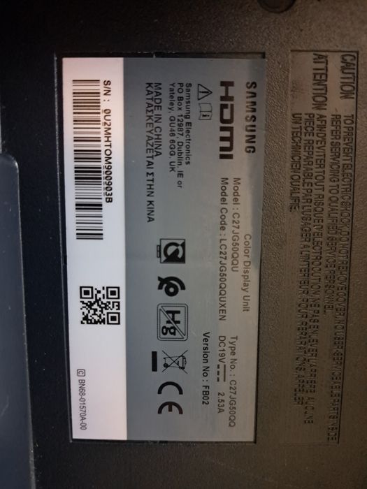 Monitor Samsung - c27jg50qqu