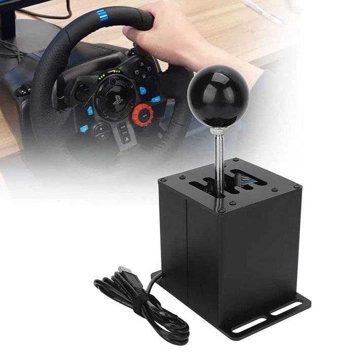 USB H-Shifter Скоростна Кутия 7+R Скорости за Рейсинг Симулатор PC