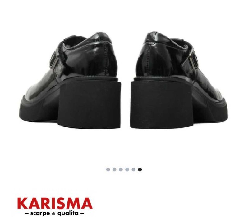 Pantofi piele naturala lacuita Karisma