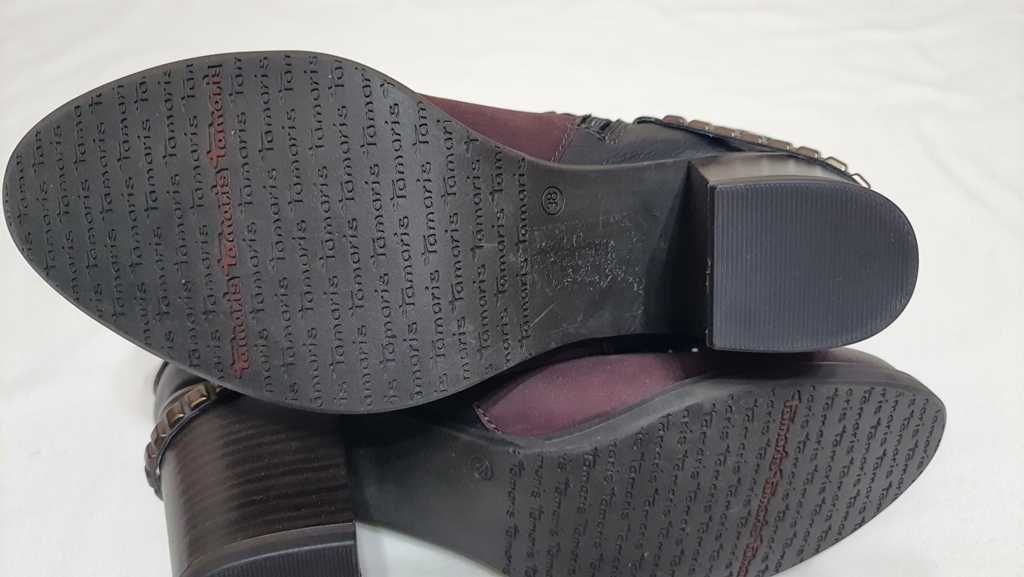 Botine elegante piele naturala de la TAMARIS marimea 38