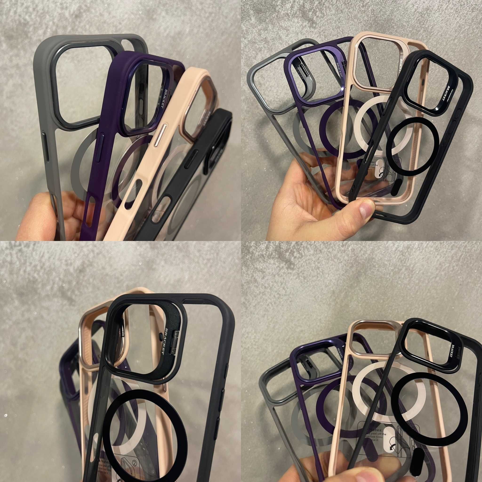Кейс с защита за камерите/стойка iPhone 15 16 Pro 15 Pro Max 16 Pro 16