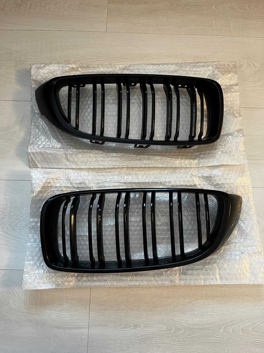 Grile Duble BMW Seria 4 F32, F33, F36, 2013 - 2017 Negru Lucios