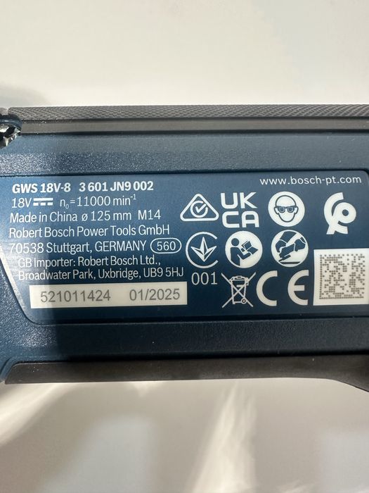 Flex Bosch GWS 18v-8 acumulator 5.5