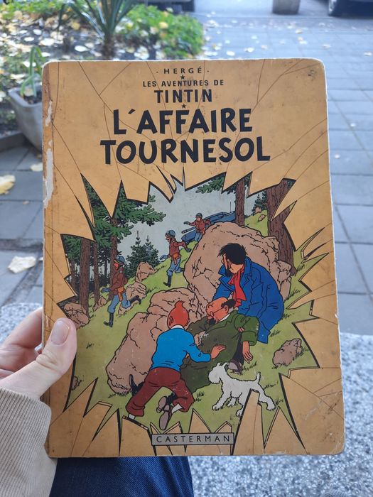 Vintage комикс tintin l'affaire tournesol