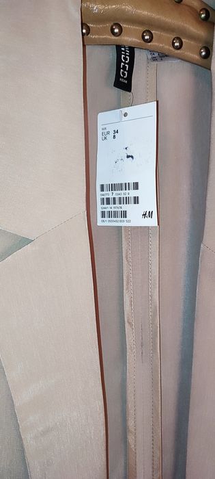 Trench H&M, vâscoză, mărime XS, model actual,nou cu eticheta