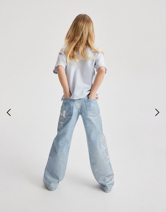 Детски блестящи дънки