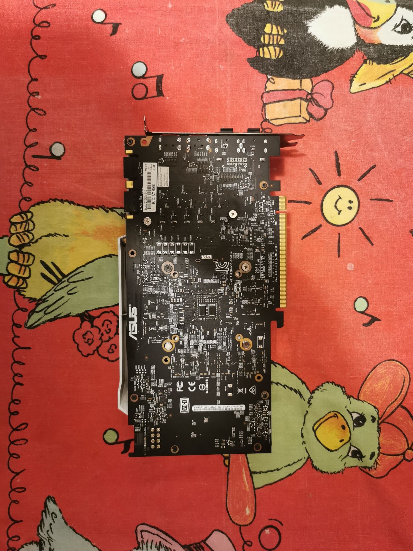 Placa video Asus oc dual GTX 1070 8G 256B