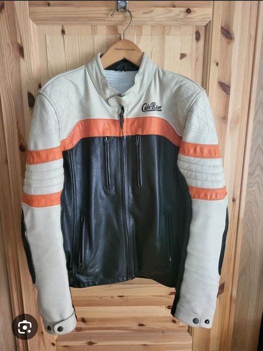 Мото-куртка кожаная Café Racer, размер 50-52 — стиль, защита, комфорт.