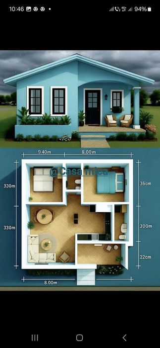 Vand casa de locuit pe structura metalica