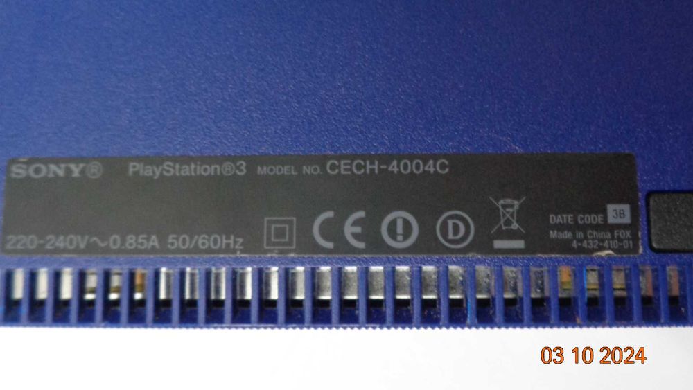 Sony PlayStation 3 Super Slim Azure Blue 500GB