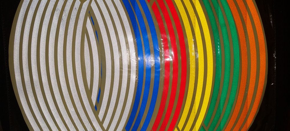 banda roti reflectorizanta, rim stripes