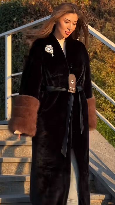 Экошуба зимняя, длинная