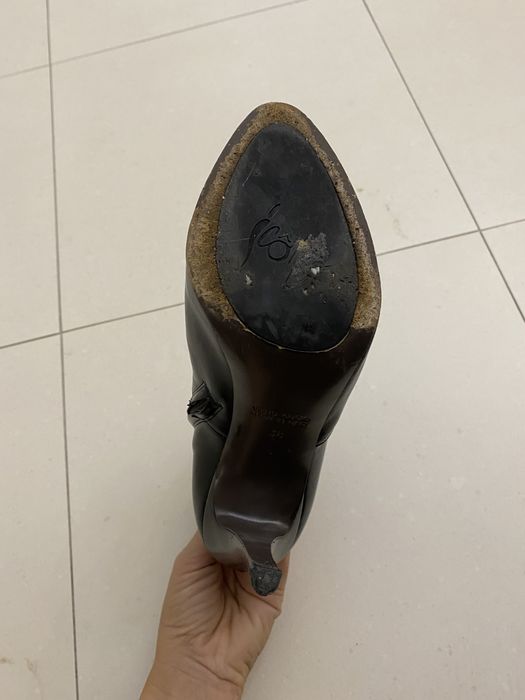 Botine din piele neagra BALDININI marimea 37