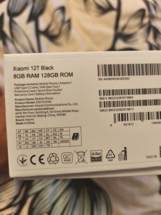 Telefon Xiaomi 12T
