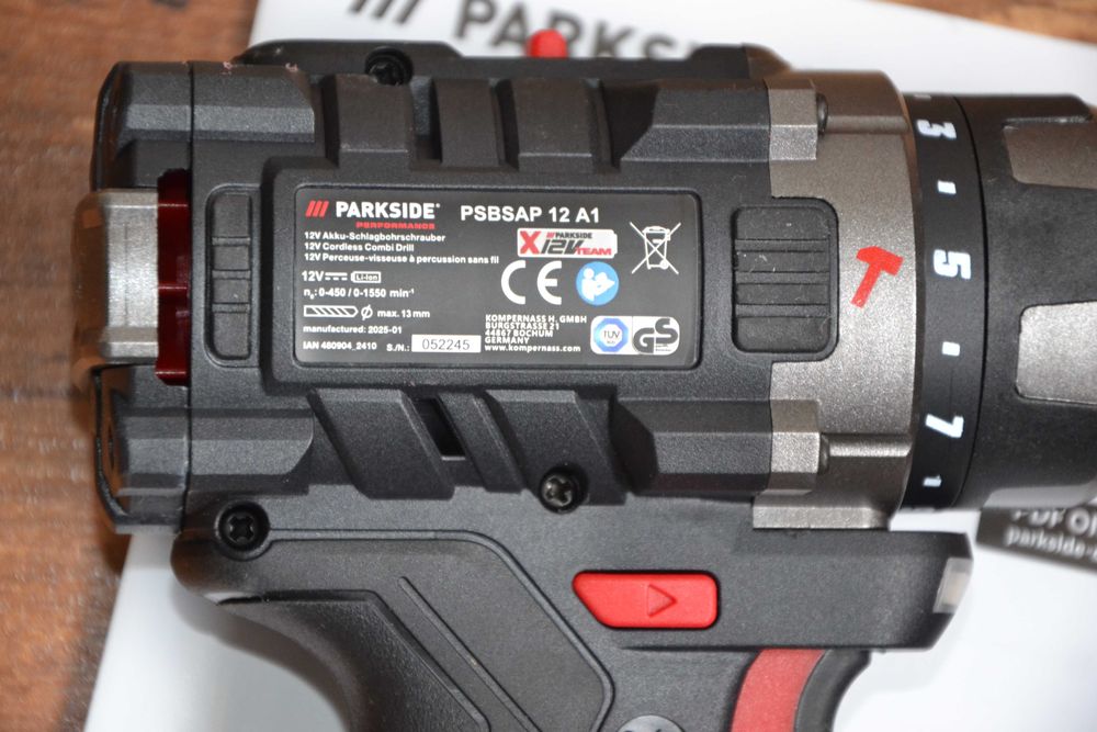 Нов безчетков ударен винтоверт Parkside 12V, 45Nm