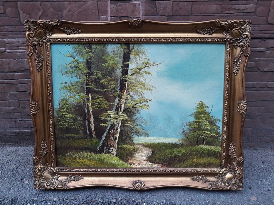 Tablou pictura ulei pe carton