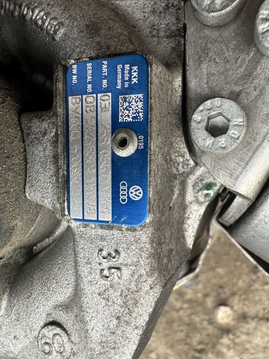 Турбо компресор турбина KKK 03l253056T Audi Skoda Vw