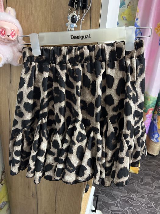 Юбка солнце,леопардовая