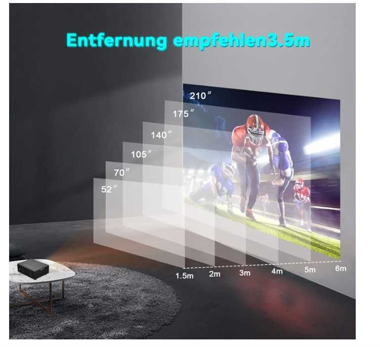 Video proiector Ysametp M7 WiFi Projector 1080P Full HD Bluetooth