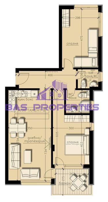 Продава се Тристаен апартамент в София, Бояна - 103 кв.м за 2039 €/кв.м - Снимка #1
