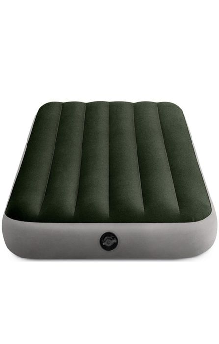 Надуваем дюшек Intex Prestige Downy Twin Dura-Beam, 99x191x25 см