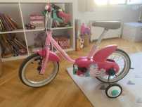 Детско колело B`twin 500 unicorn, 14 инча, розово