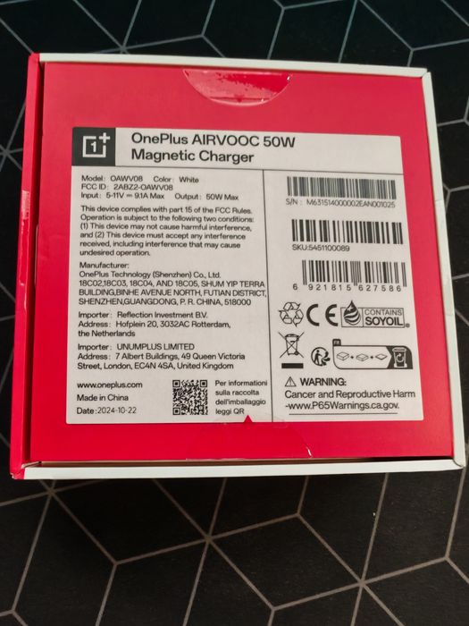 Încărcător Wireless OnePlus AirVooc 50W /NOU