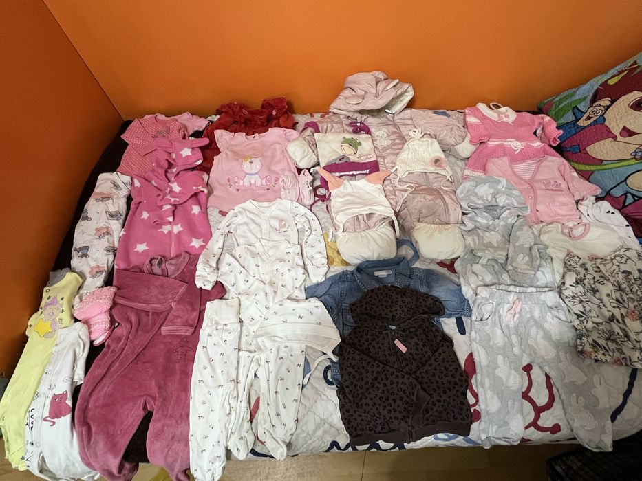 Вещи на девочку 0-6 месяцев