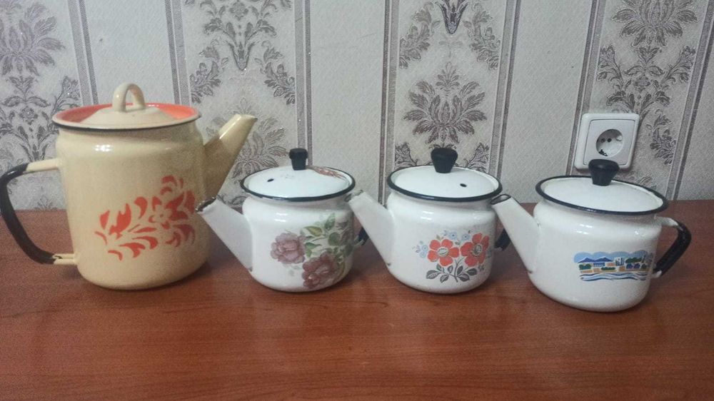 Чайники СССР эмалированные