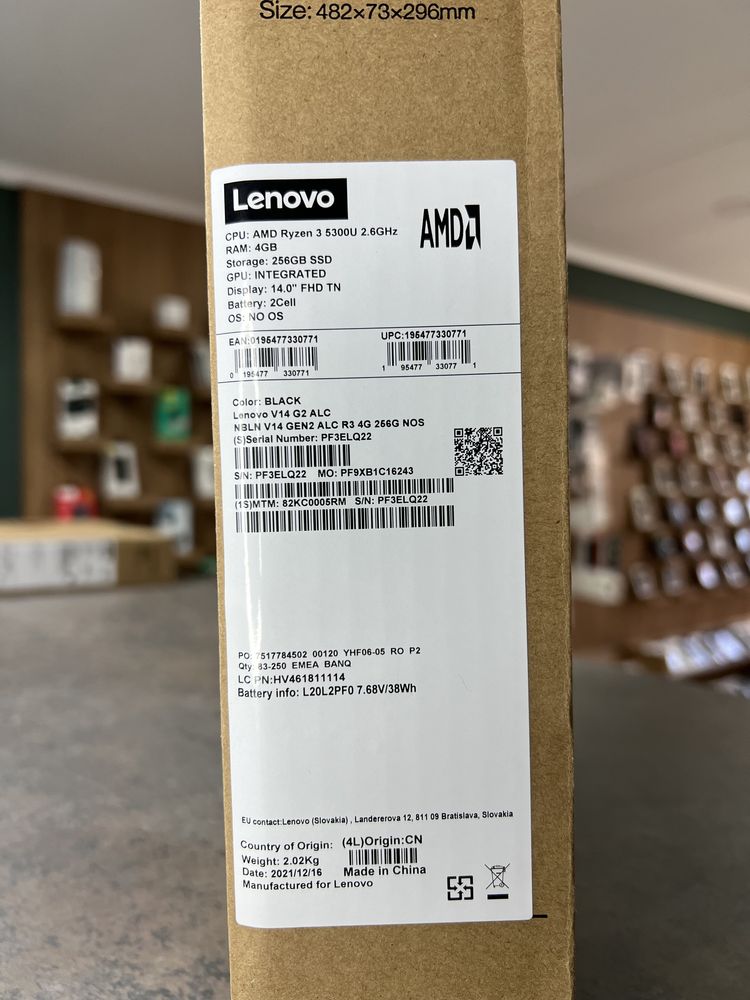 Laptop Lenovo V14 G2 ALC - 256gb - Ryzen 3