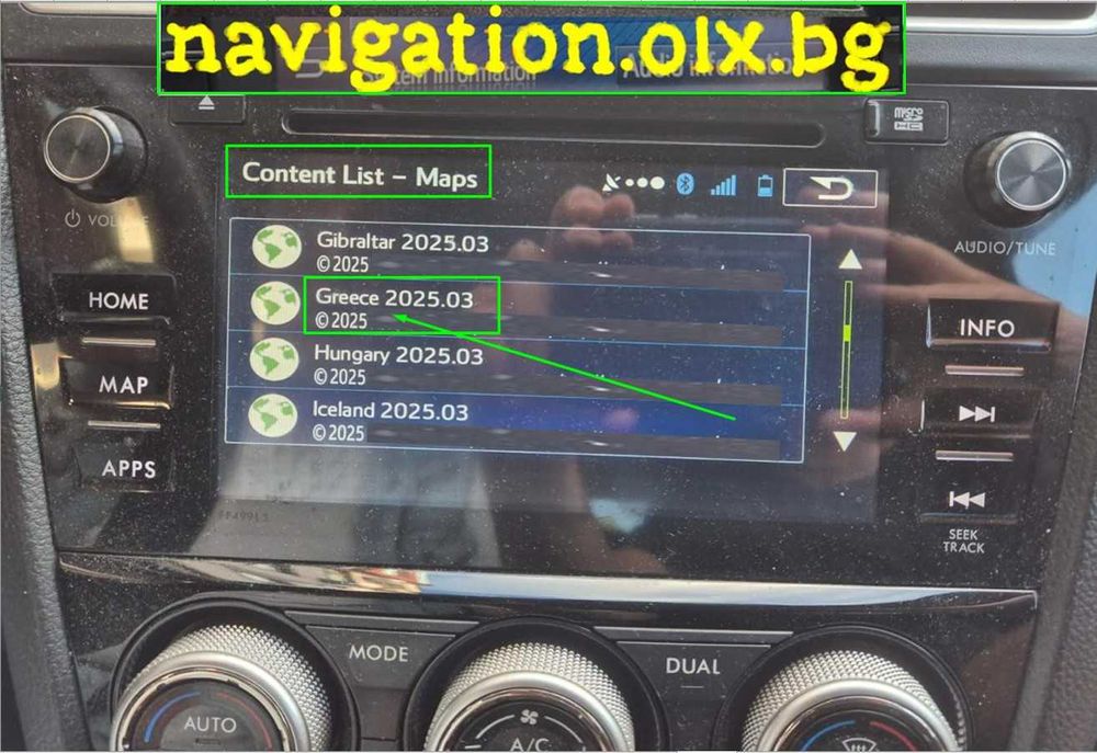 2025 SD card Субару карта навигaция Subaru GEN2 Forester Legacy