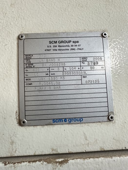 Masina calibrat slefuit SCM DMC 1350 latime