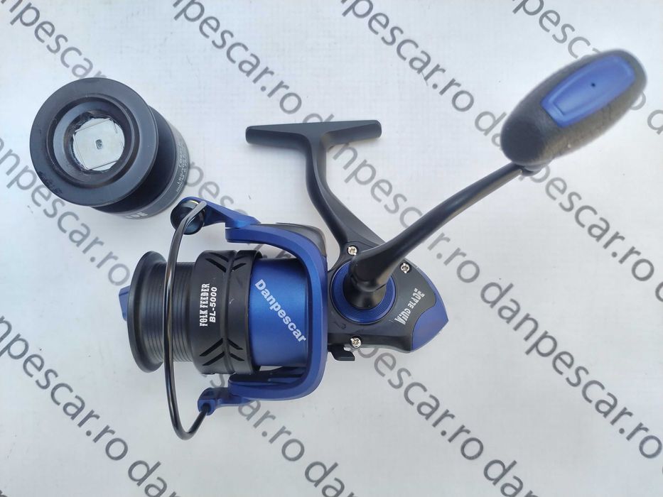 SET 2 Mulinete WindbBlade FOLK Feeder BLUE BL5000 8rul tambur LongCast