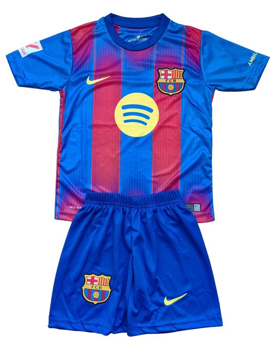 Детски футболен екип Барселона Ямал комплект Barcelona тениска Yamal