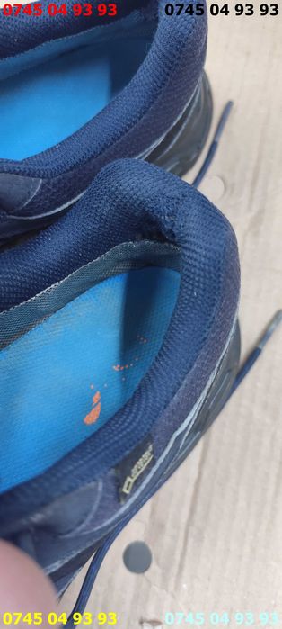 adidasi SALOMON goretex albastru inchis 43 1.3 uzura minima