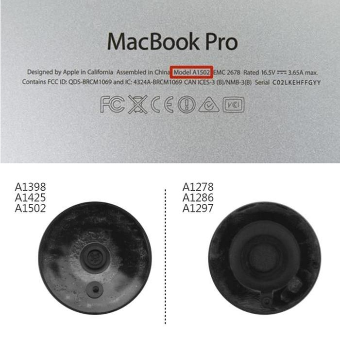 Picioruse/Capacele/Skates din Cauciuc Apple Macbook pro 13, 15, 17